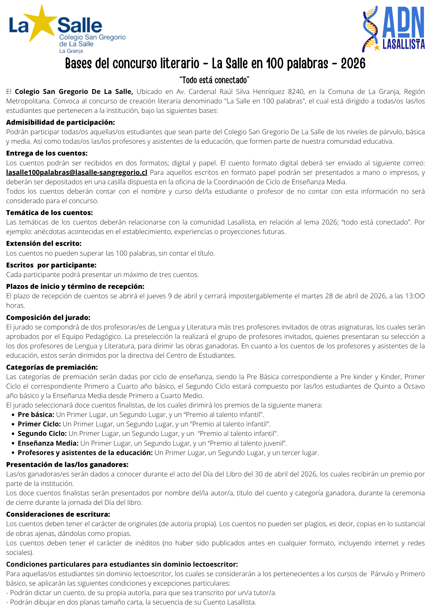 Concurso Literario
