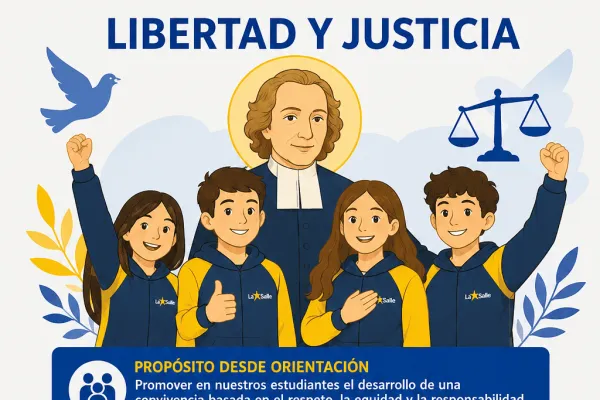 Estimada comunidad Lasallista, esperando que se encuentren bien junto a sus familias, hacemos llegar a usted información relevante sobre la vivencia del valor del mes de septiembre: Libertad y Justicia. Como colegio, nos hemos propuesto el objetivo de profundizar en la comprensión y aplicación de estos principios fundamentales de nuestro Proyecto Educativo...