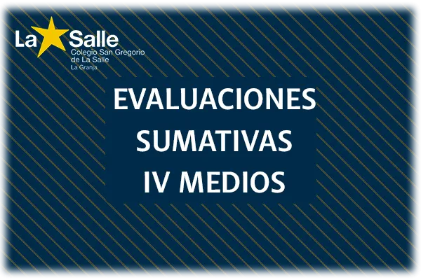 Estimadas/os apoderadas/os: Junto con saludar, informamos el calendario de evaluaciones sumativas de la Unidad 4. Reiteramos la importancia de asistir puntualmente y rendir cada evaluación junto al curso,