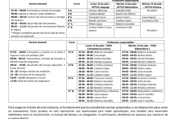 Circular N°12 - APLICACIÓN ENSAYO SIMCE Y PAES