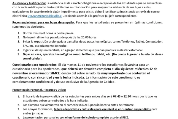 CIRCULAR N°24  INFORMATIVO PRUEBA SIMCE 2025