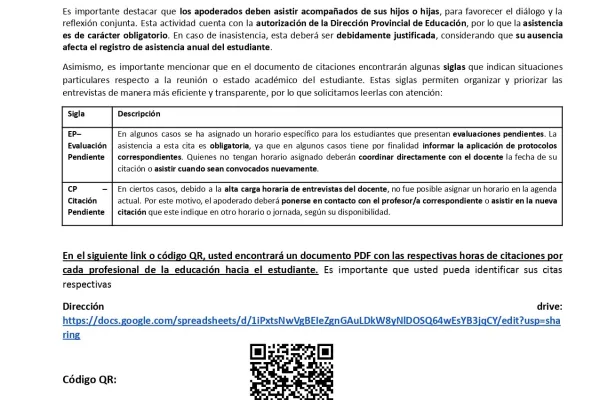 Circular N°20 Segunda Reunión Focalizada