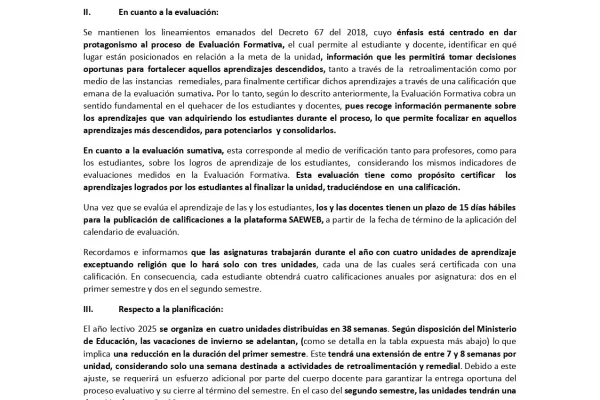 Circular n° 5 LINEAMIENTOS PEDAGOGICOS APODERADOS