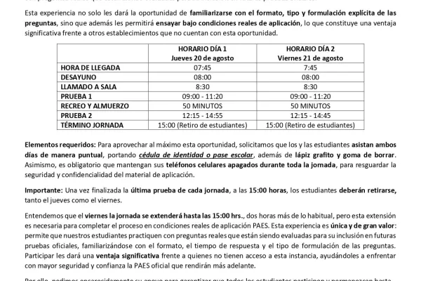 CIRCULAR 14 - SIMULACIÓN PAES DEMRE