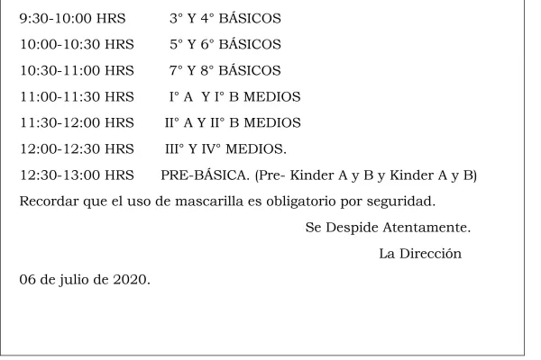 Quinta entrega de mercadería Junaeb