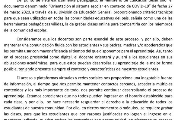 Protocolo de autorización del uso de medios audiovisuales de estudiantes