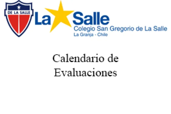 Calendario de Evaluaciones