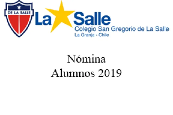 Nómina Alumnos 2019