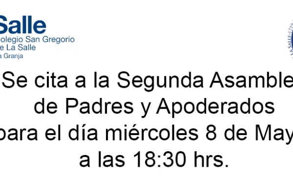 Reunión Apoderados Mayo 2019