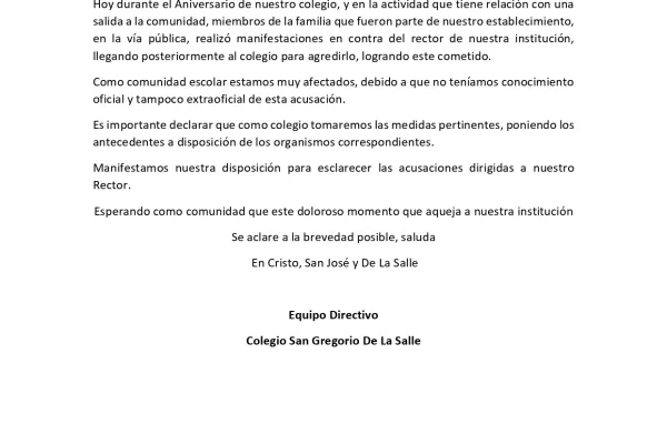 Comunicado Oficial 10 de Julio 