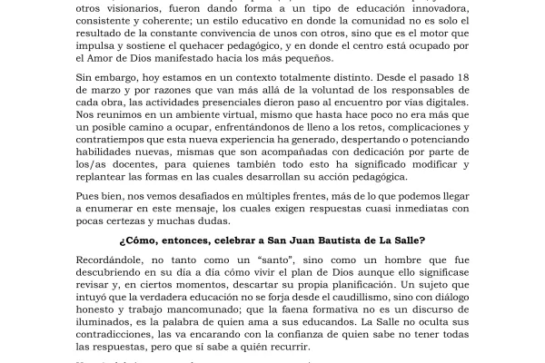 Mensaje Hermano Eduardo 15 Mayo