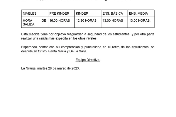 Comunicado Día del Joven combatiente
