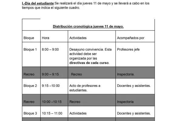 Comunicado n°3 Padres y Apoderados