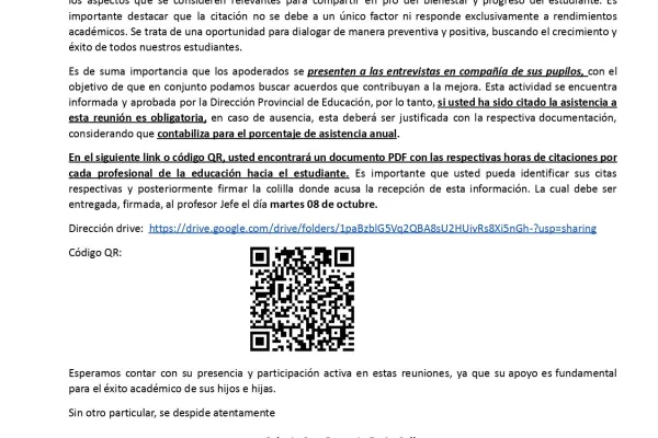 Horario Reuniones Focalizadas Octubre 2024